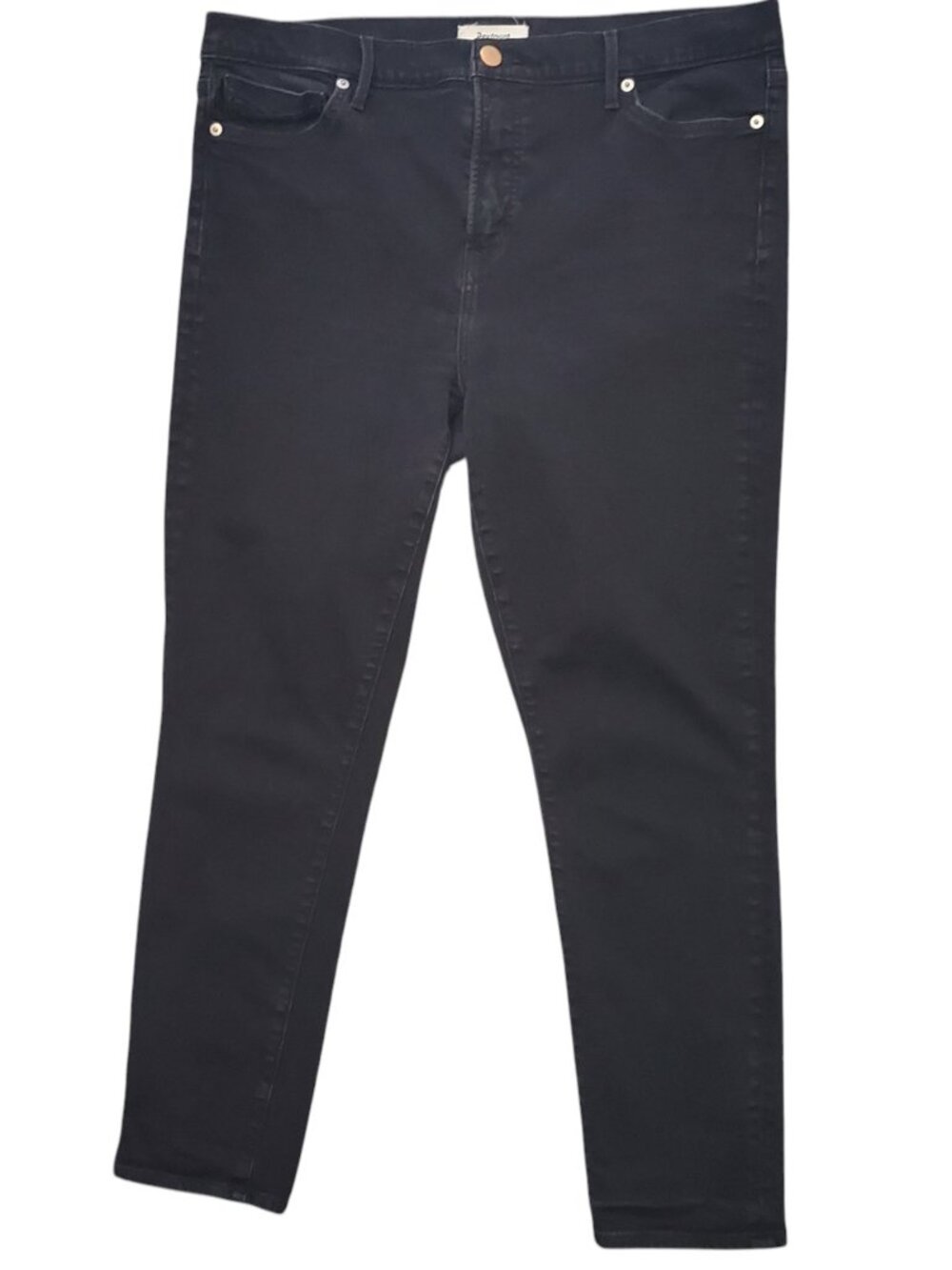 Revtown Skinny 34R (Meas 36x27 11.5" High Rise) Black Stretch Decade Jeans A15